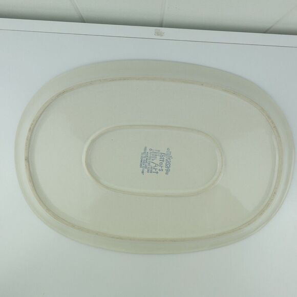Mikasa Potter Art Oval Serving Platter Pattern Fire Song 15" Ben Seibel Design - Picture 5 of 8